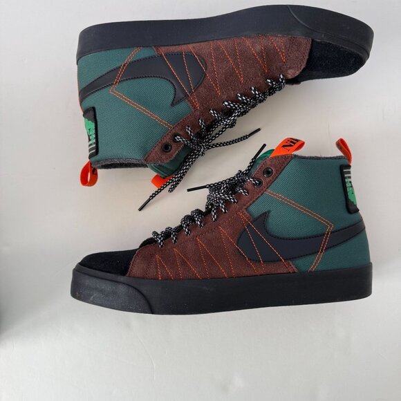 Nike SB Chron 2 Mid Mens Skate Shoes Brown/Green DC8903-300 - Picture 5 of 9